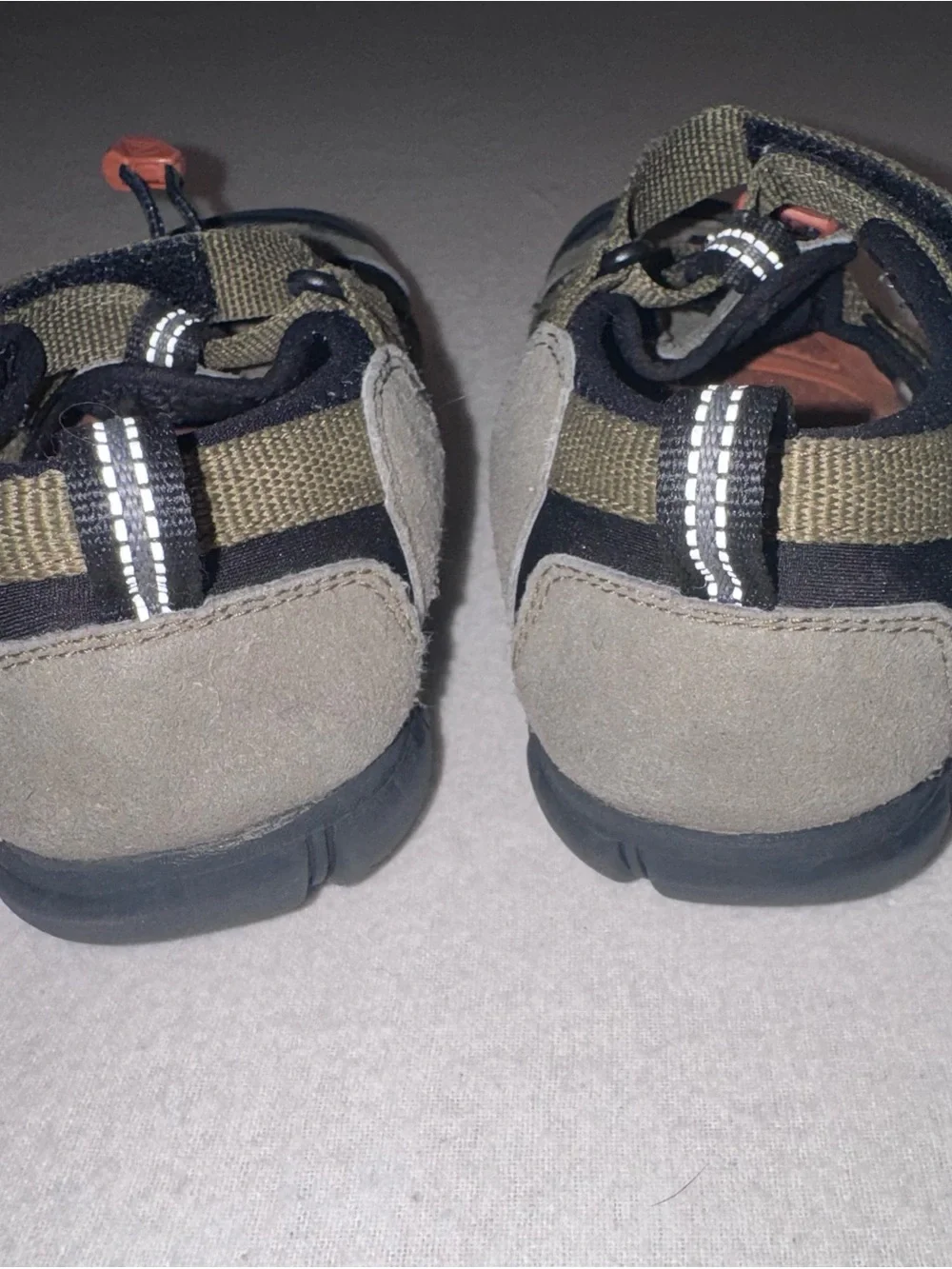 KEEN Seacamp II CNX children's outdoor sandals in dark olive size 2